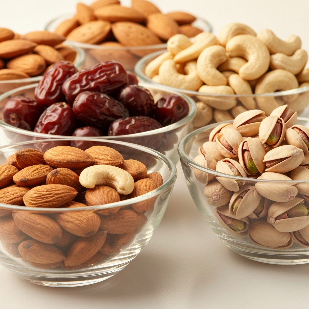 Premium nuts and dry fruits collection